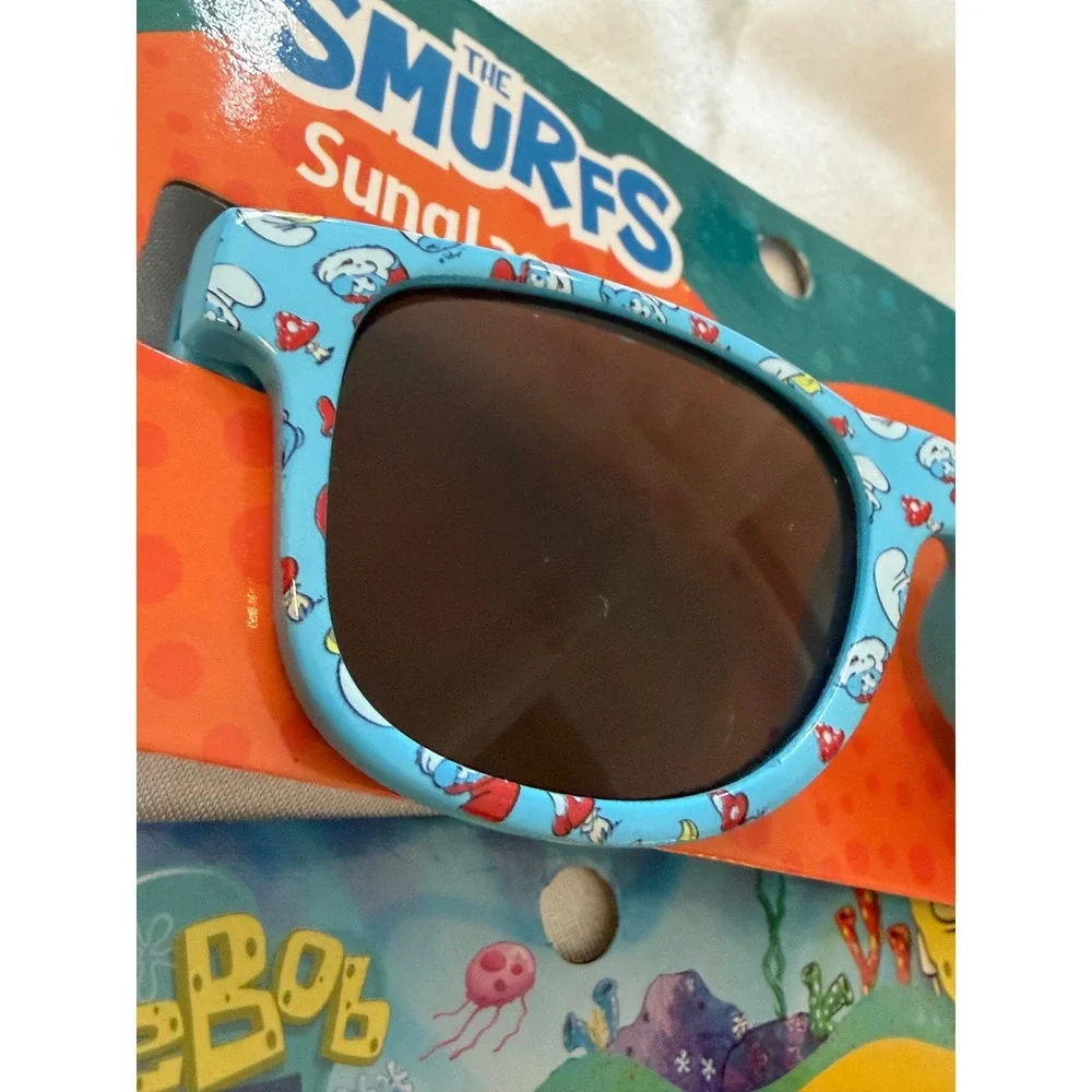 Kids Sunglasses 3 Pack Nickelodeon The Smurfs SpongeBob Garfield Bundle New